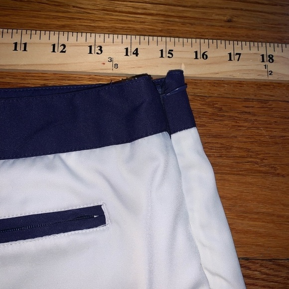 Greg Norman tennis skort skirt size 6 white pockets preppy white blue sporty - Picture 2 of 6